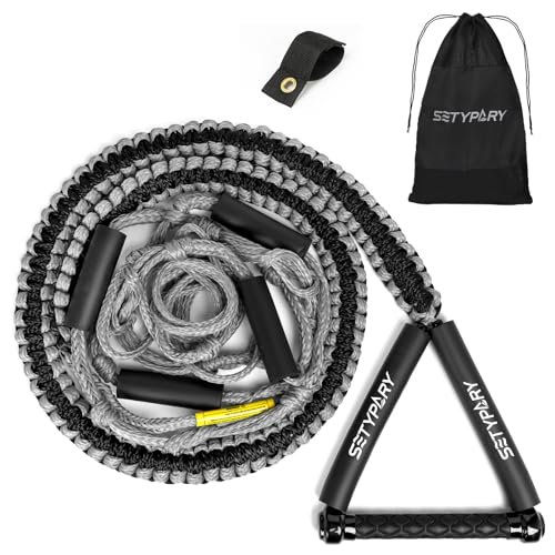 Tow Rope For Surfing ASVAEVAS 25FT Wakesurf Rope - Adjustable Floating ...