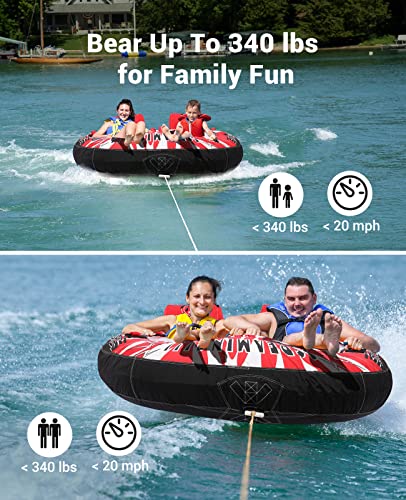 Towable Lake Tube with Tow Ropes & Air Pump. $27 Freight Included! outlet